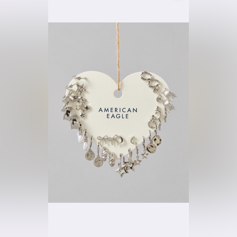American Eagle Outfitters Silver Earrings Set